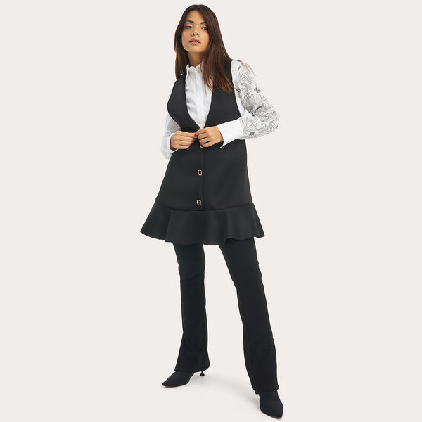 <span class="grassetto"> MINIDRESS </span>a Campana Neoprene Nero